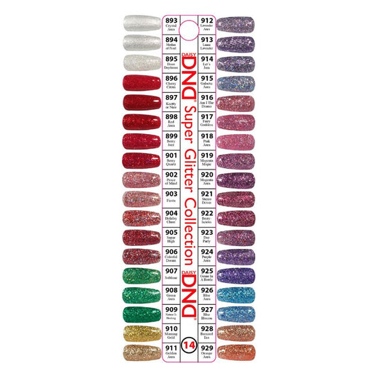 DND SUPER GLITTER COLLECTION DUO - 36 SET (DND#893 - DND#929)